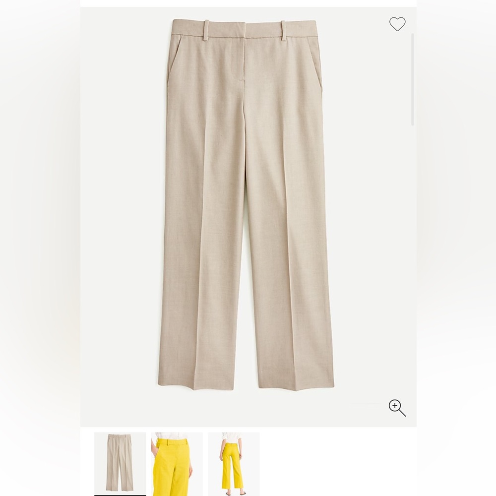 NWT JCrew Peyton pant in stretch linen